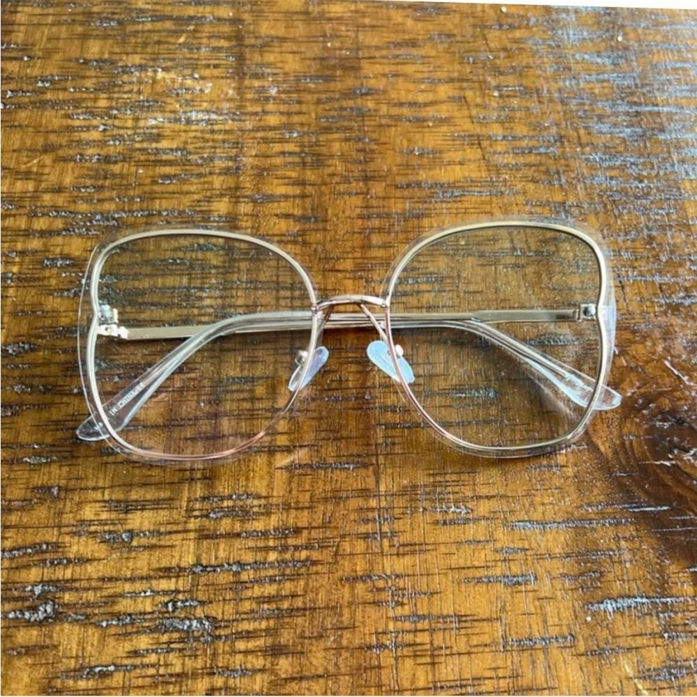 Free People clear square frame trendy glasses